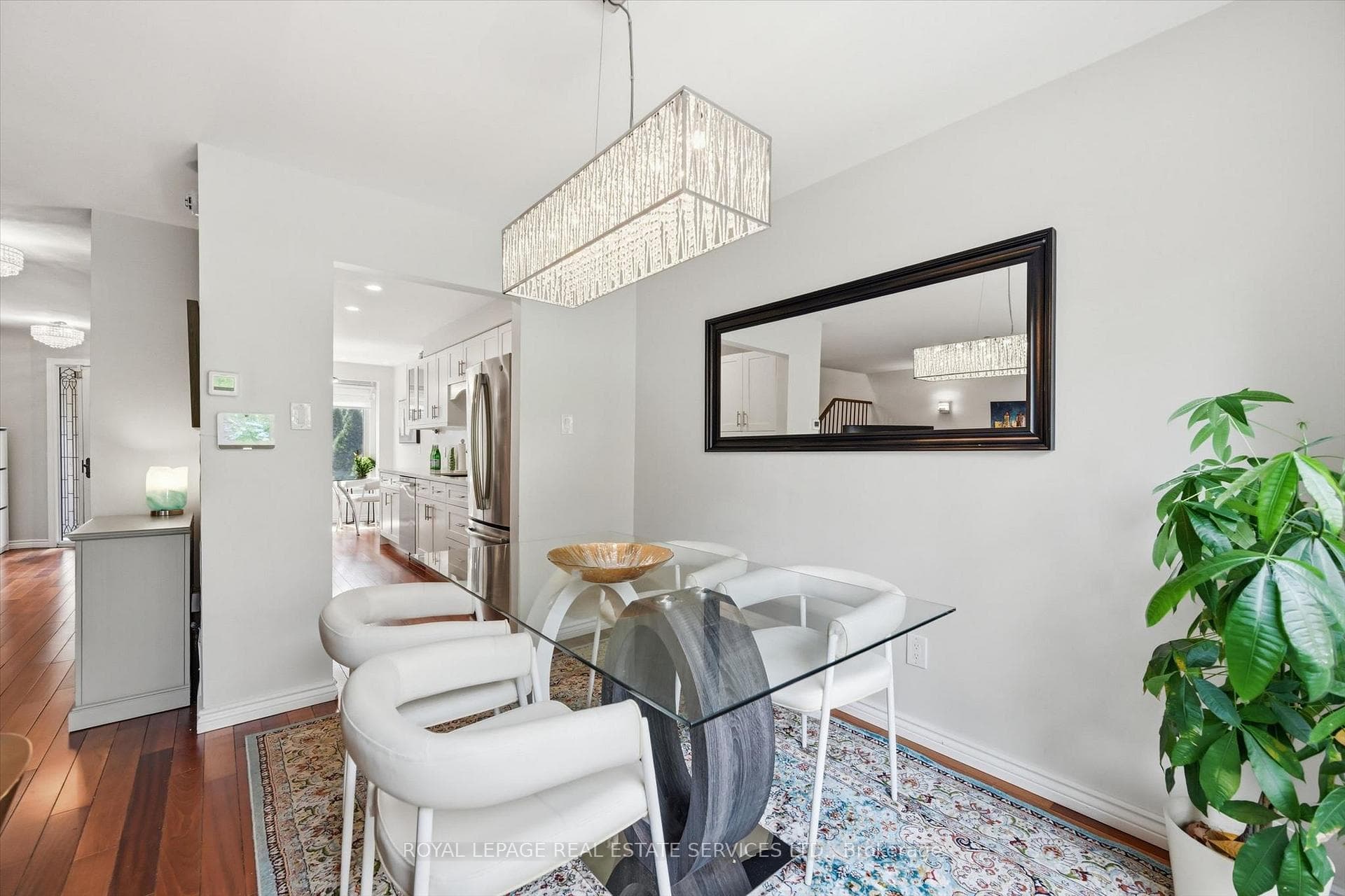 Dining Area off the Kitchen with a Walkout to Deck
