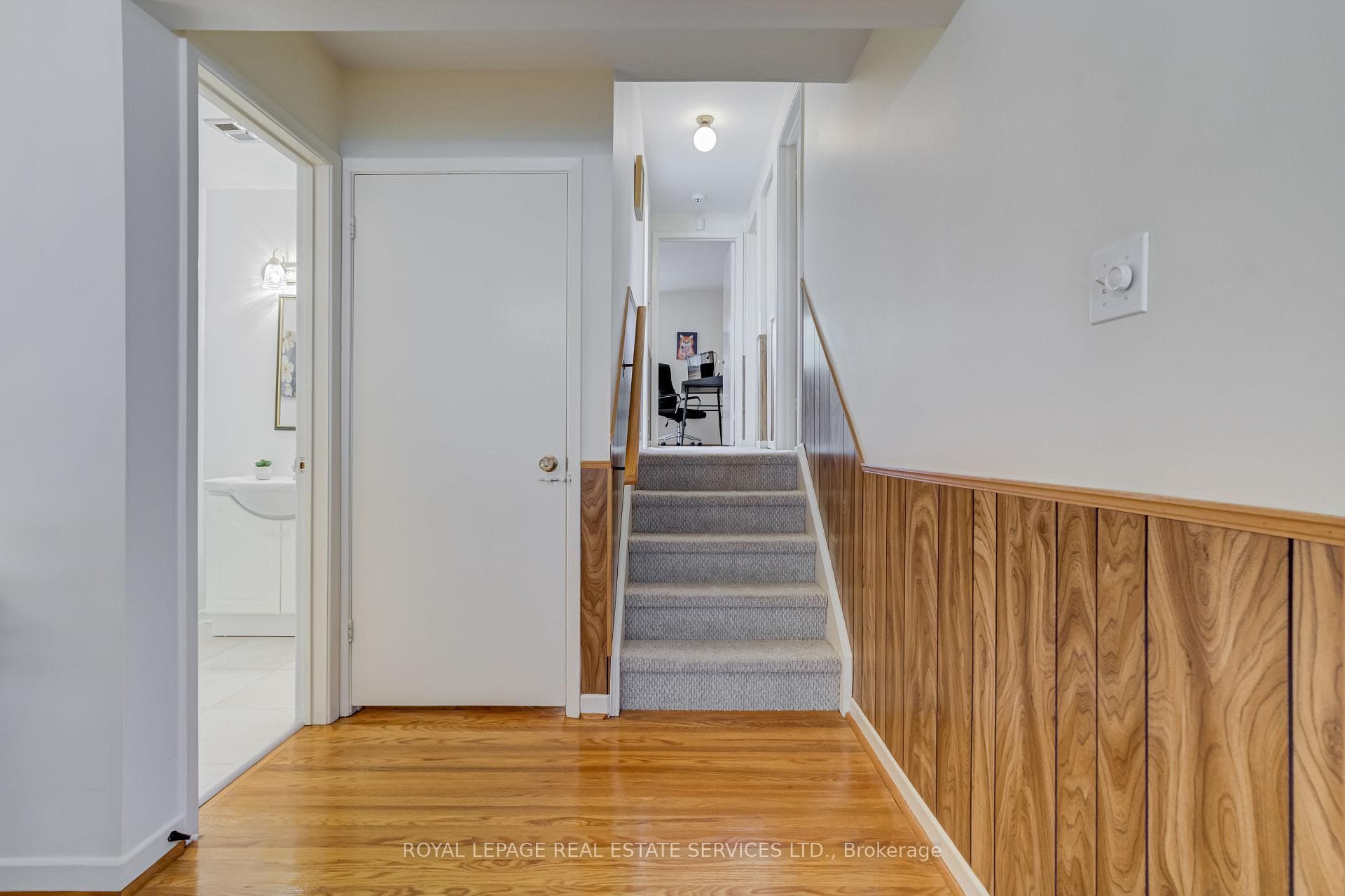 Stairs to upper level