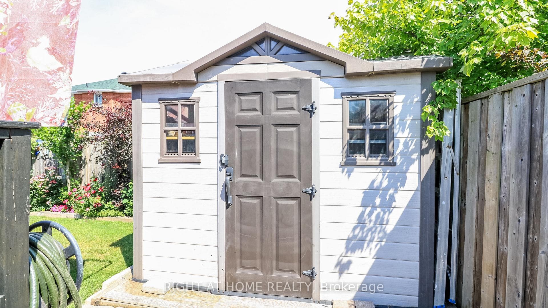 Shed in yard
