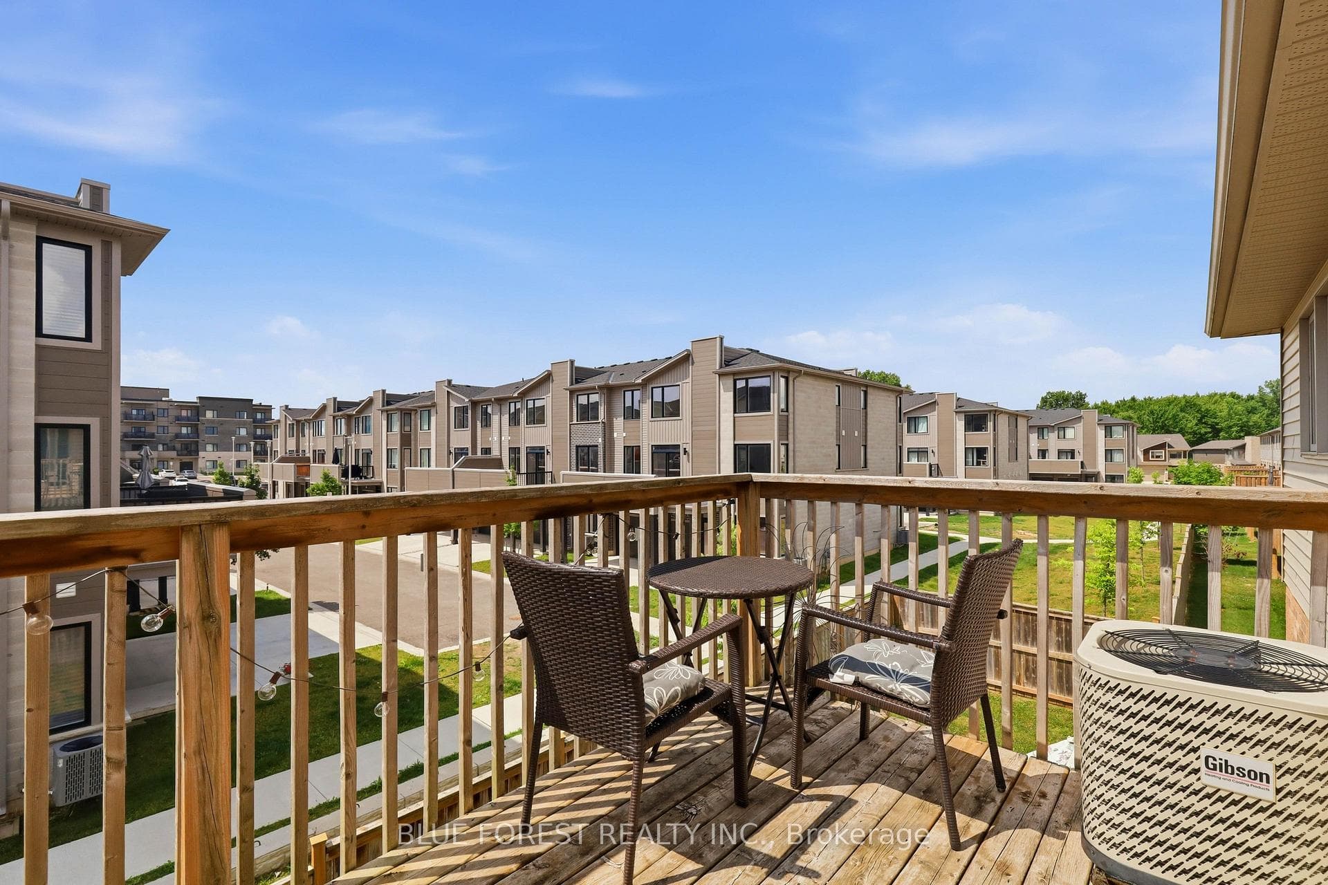 Balcony in the back of the unit