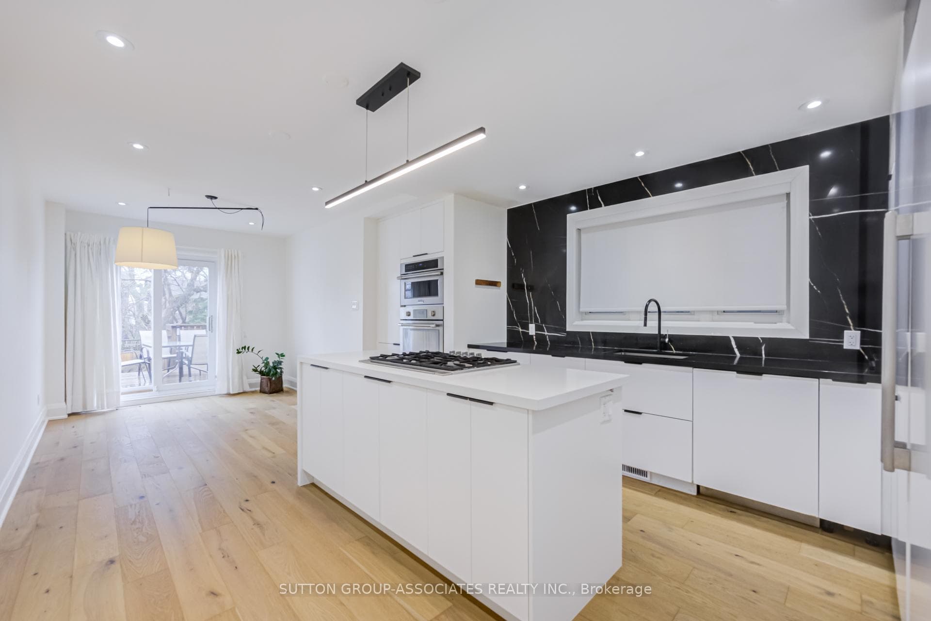 open concept kitchen & dining room