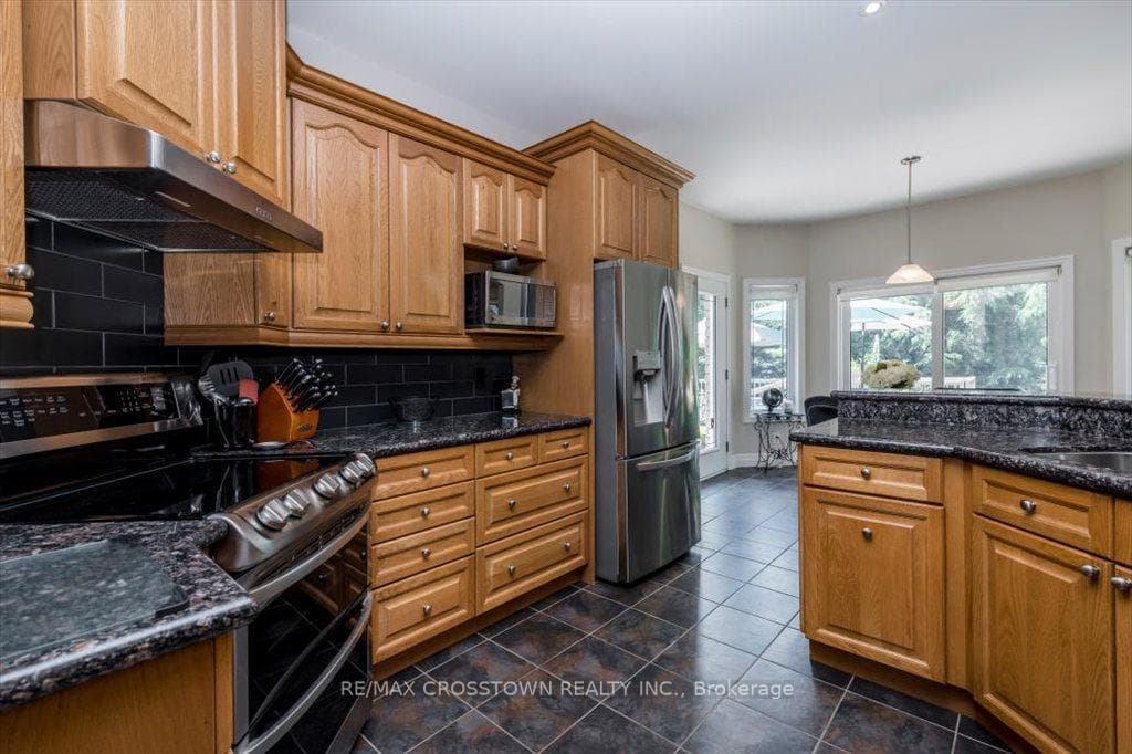 Kitchen with stainless appliances