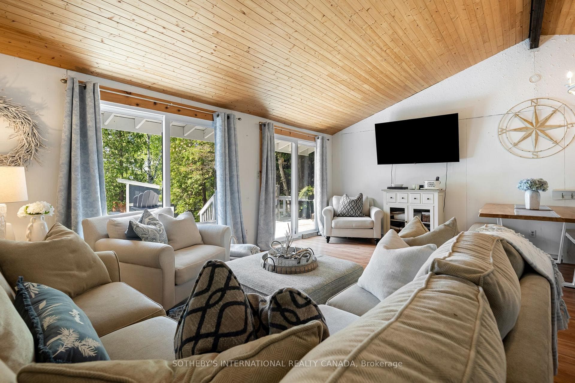 Wall mounted TV for catching the latest movie