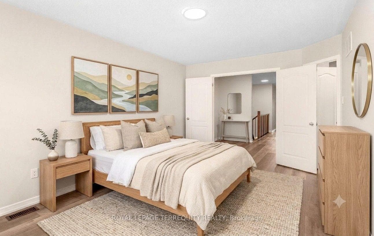 Virtually Staged Primary Bedroom