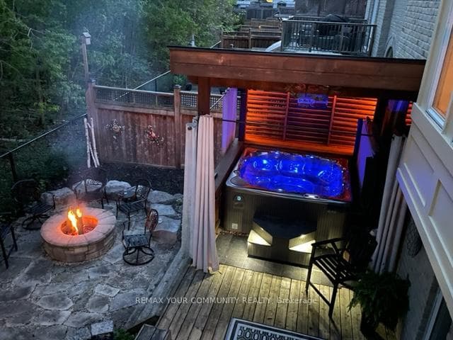 Backyard at Night