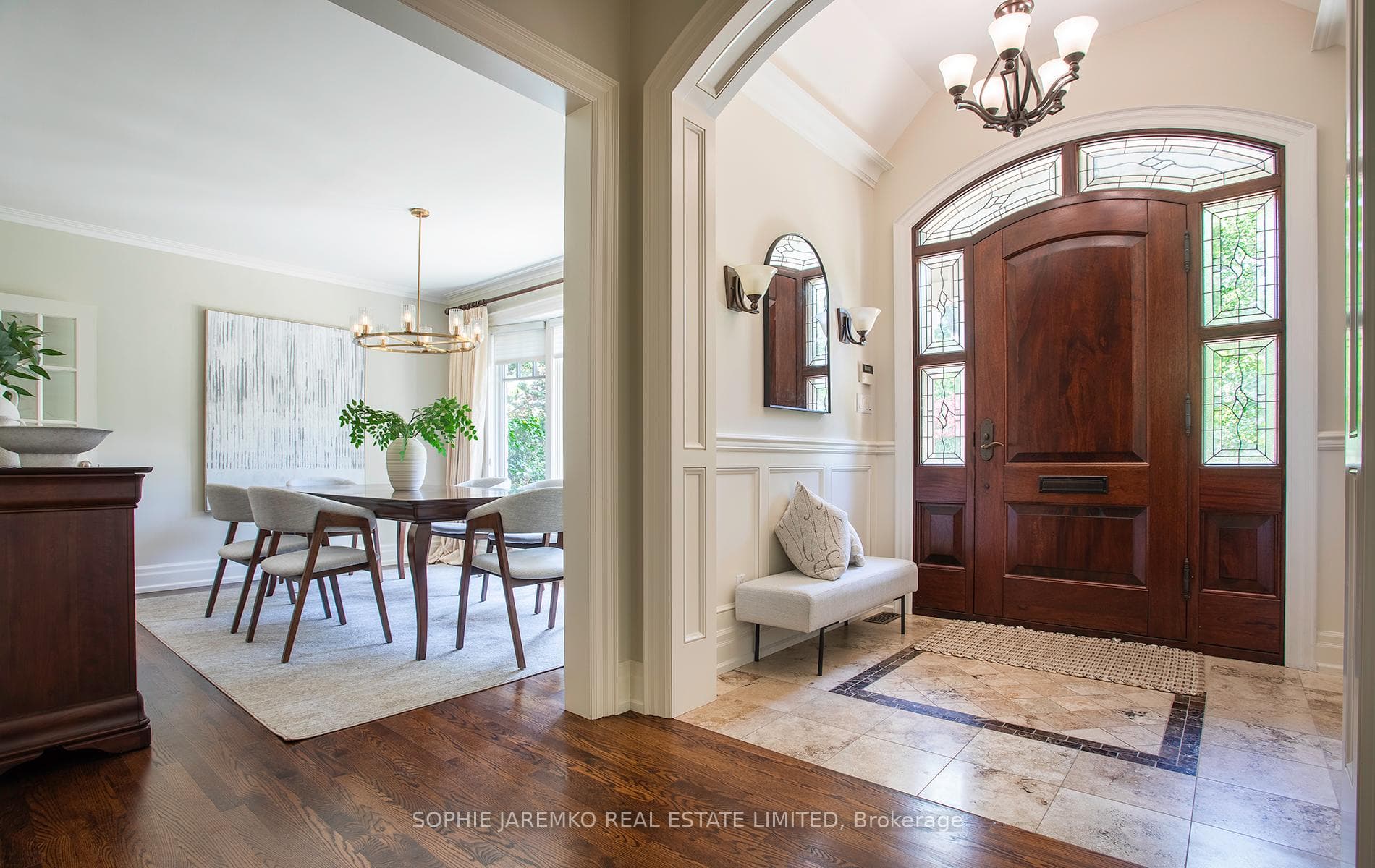 Dining room off the foyer