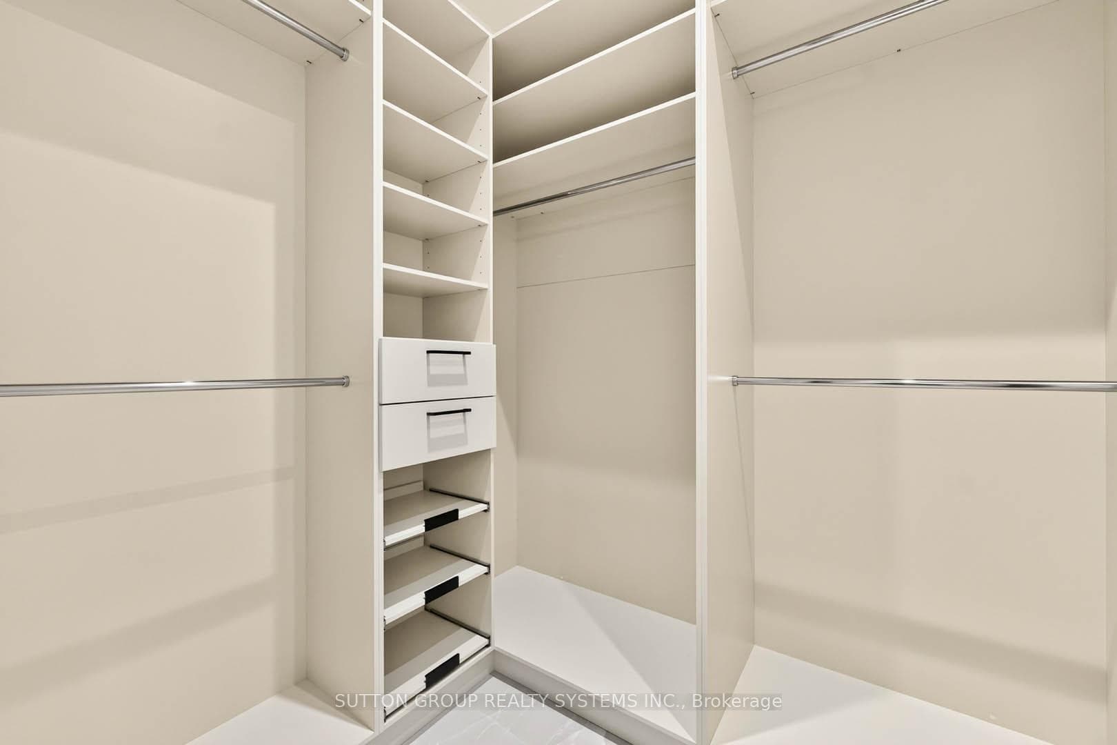 Walk-in closet in the hallway