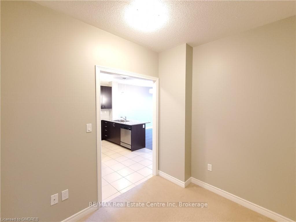View from den into kitchen