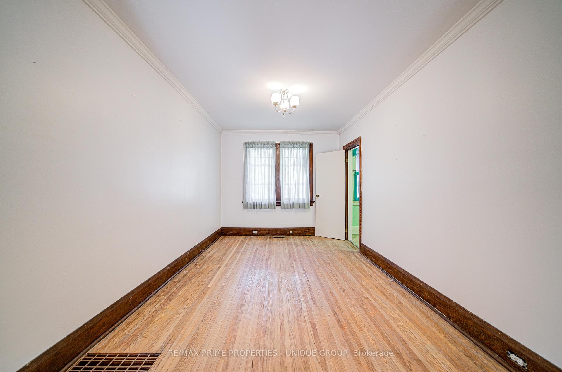 Dining room with doorway to kitchen