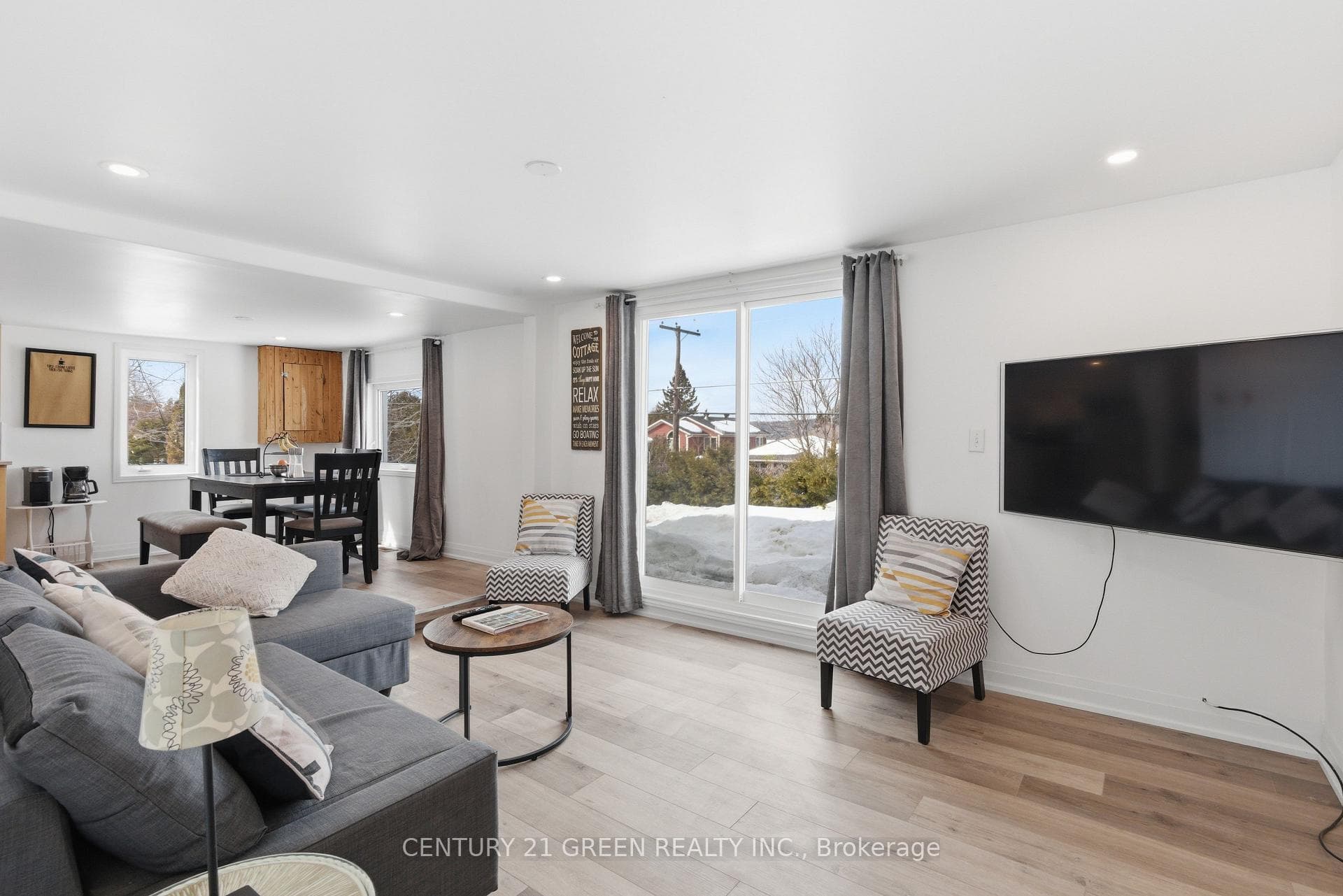 Living Room with view of Baptiste Lake