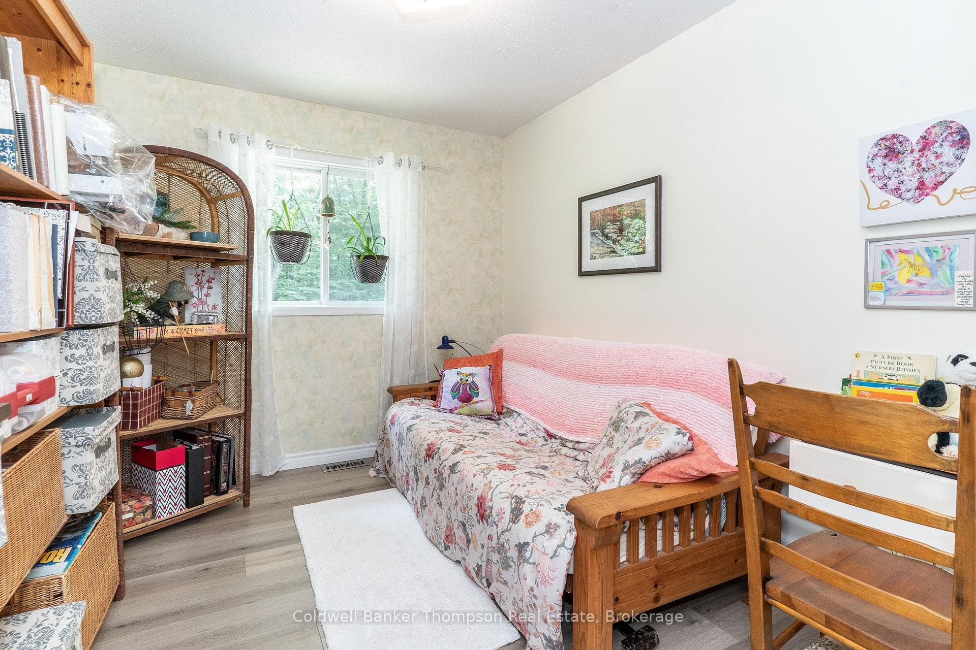extra cozy space ... and hobby storage