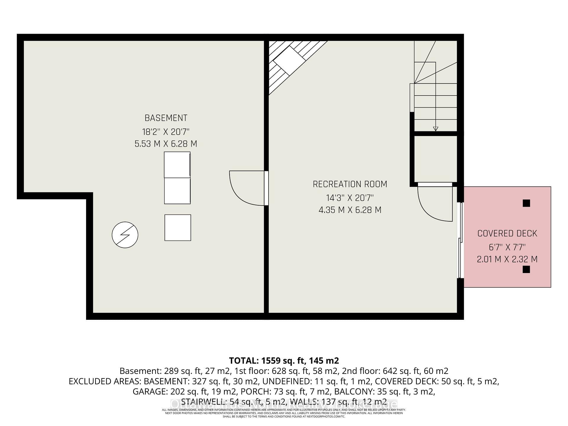 Basement level floor plan