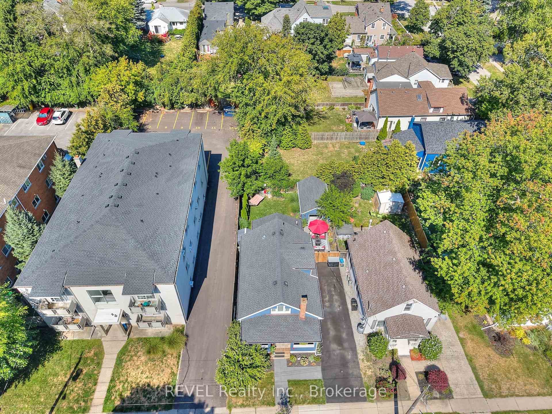 Drone shot of house