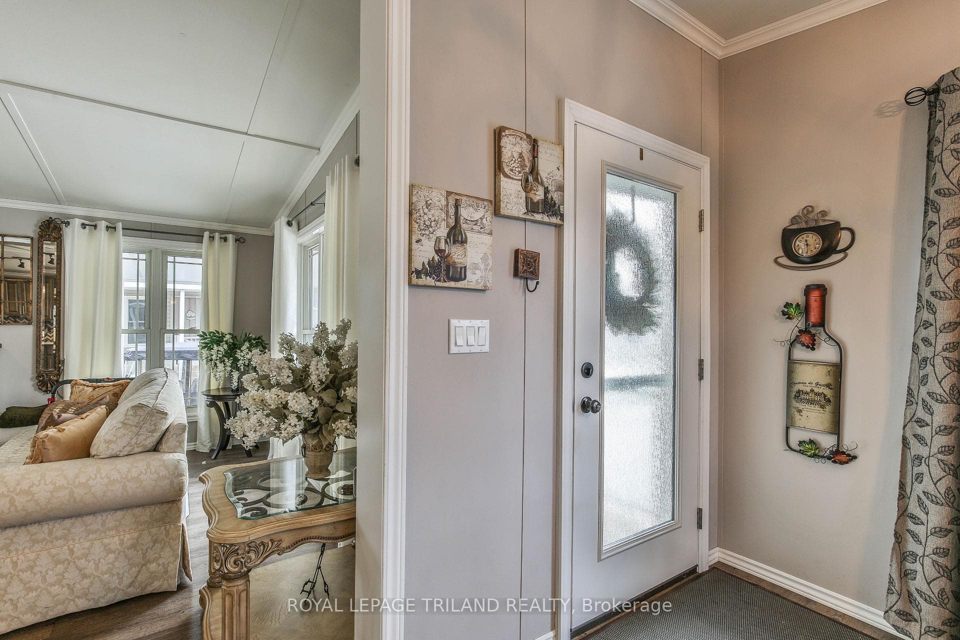 Front Door into Kitchen