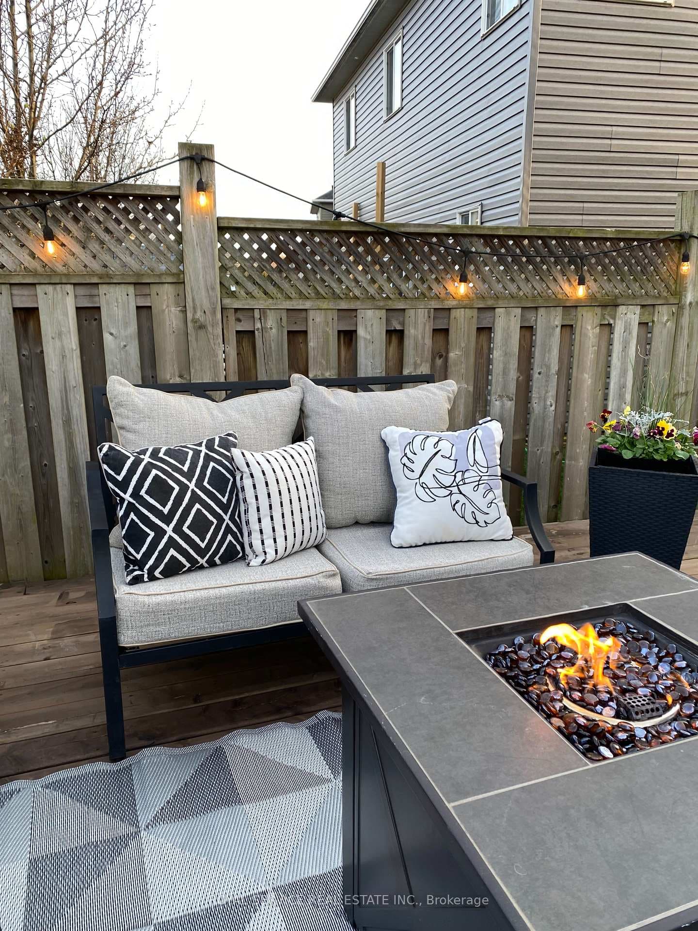 Backyard Oasis with yard & lrg Deck.