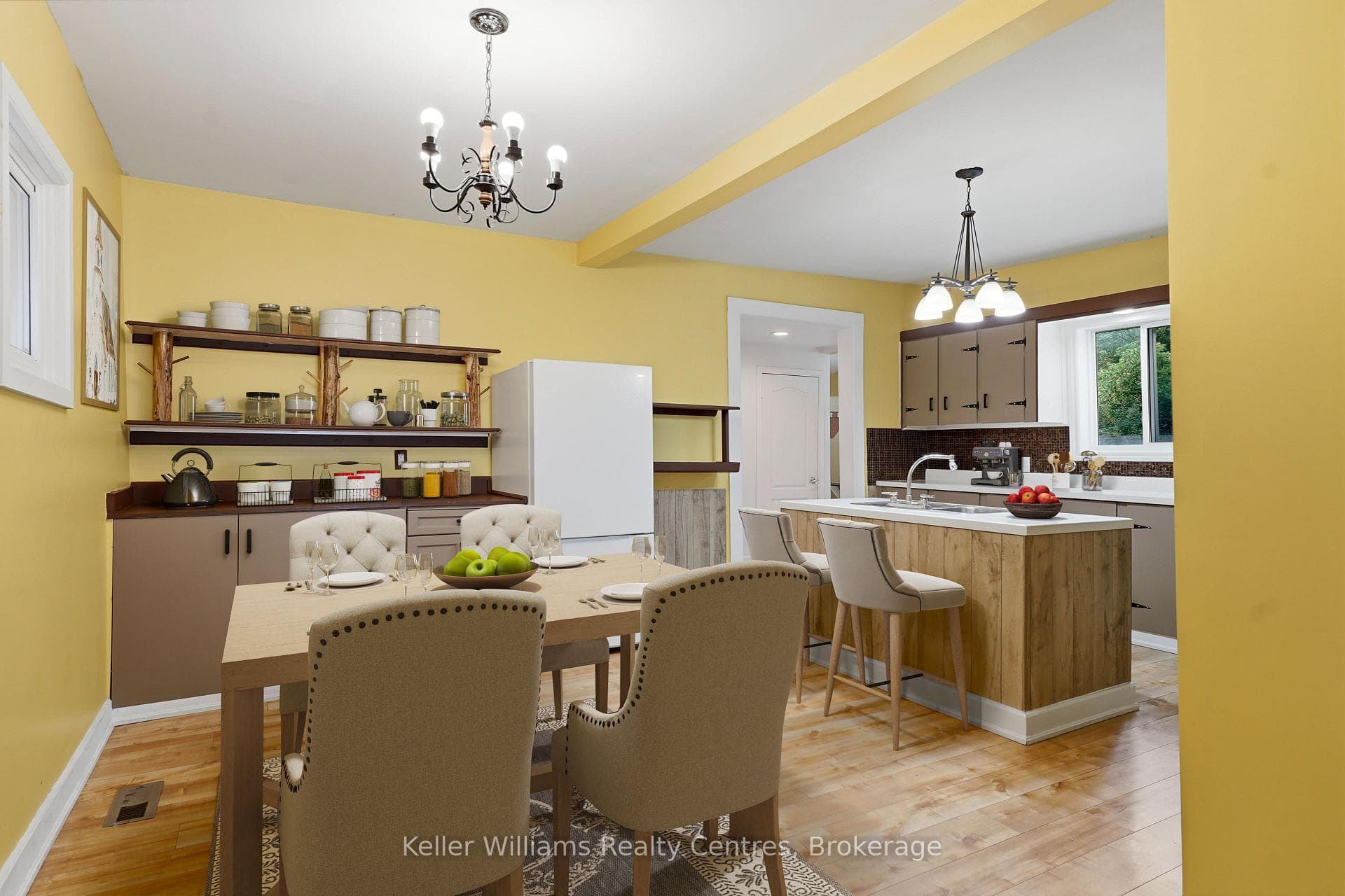 this room is virtually staged
