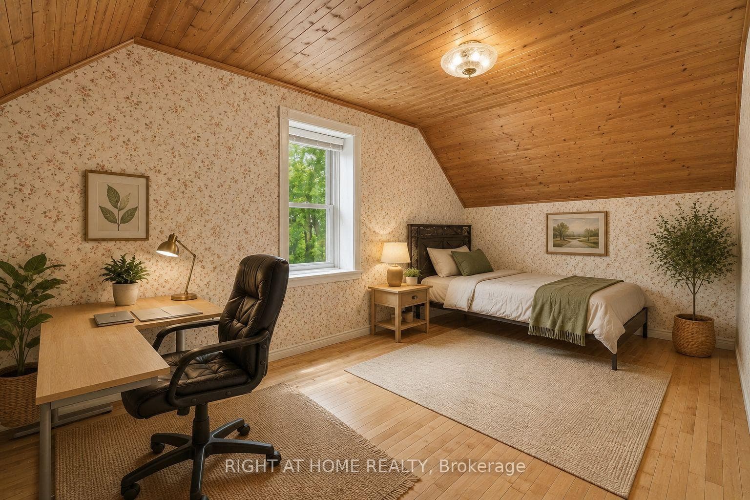 Bedroom (virtually staged)