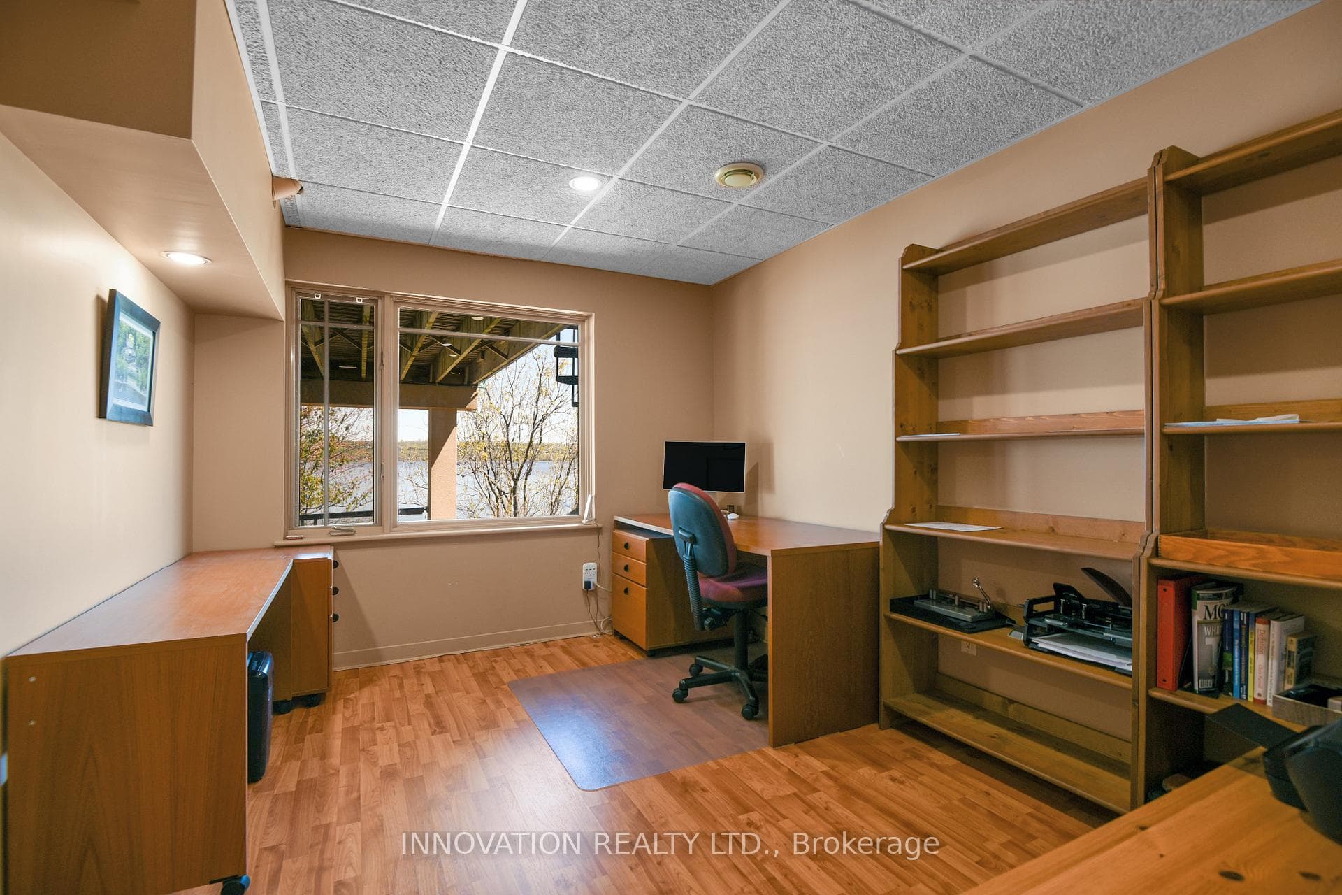 Lower level office/den