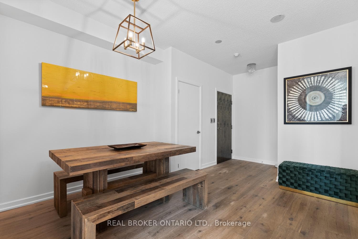 Den currently used as a casual dining area
