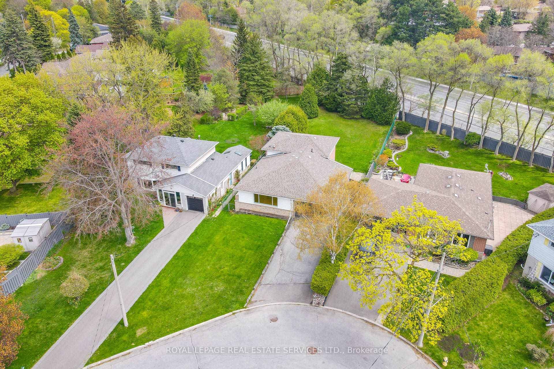 Aerial Front Yard, Backyard