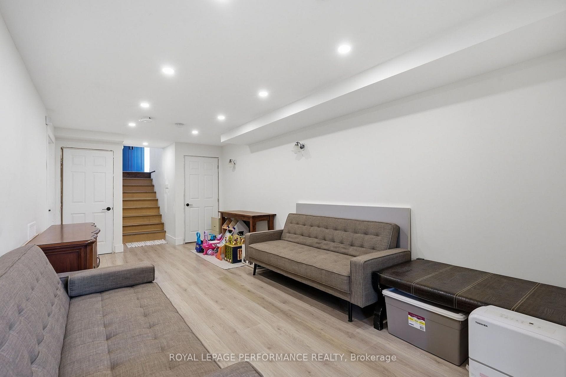 Basement rec room