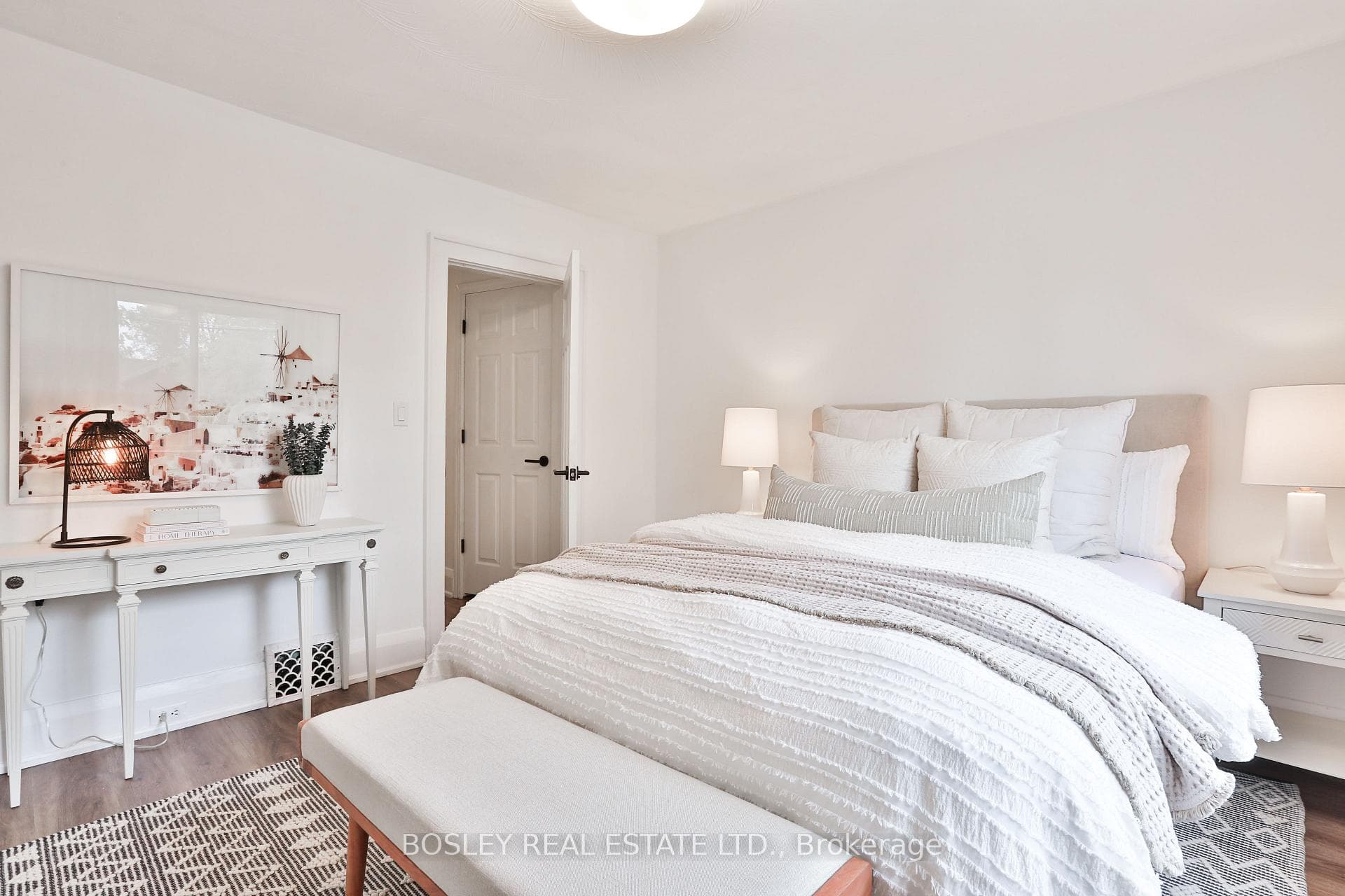 Primary suite overlooking Inwood Ave.