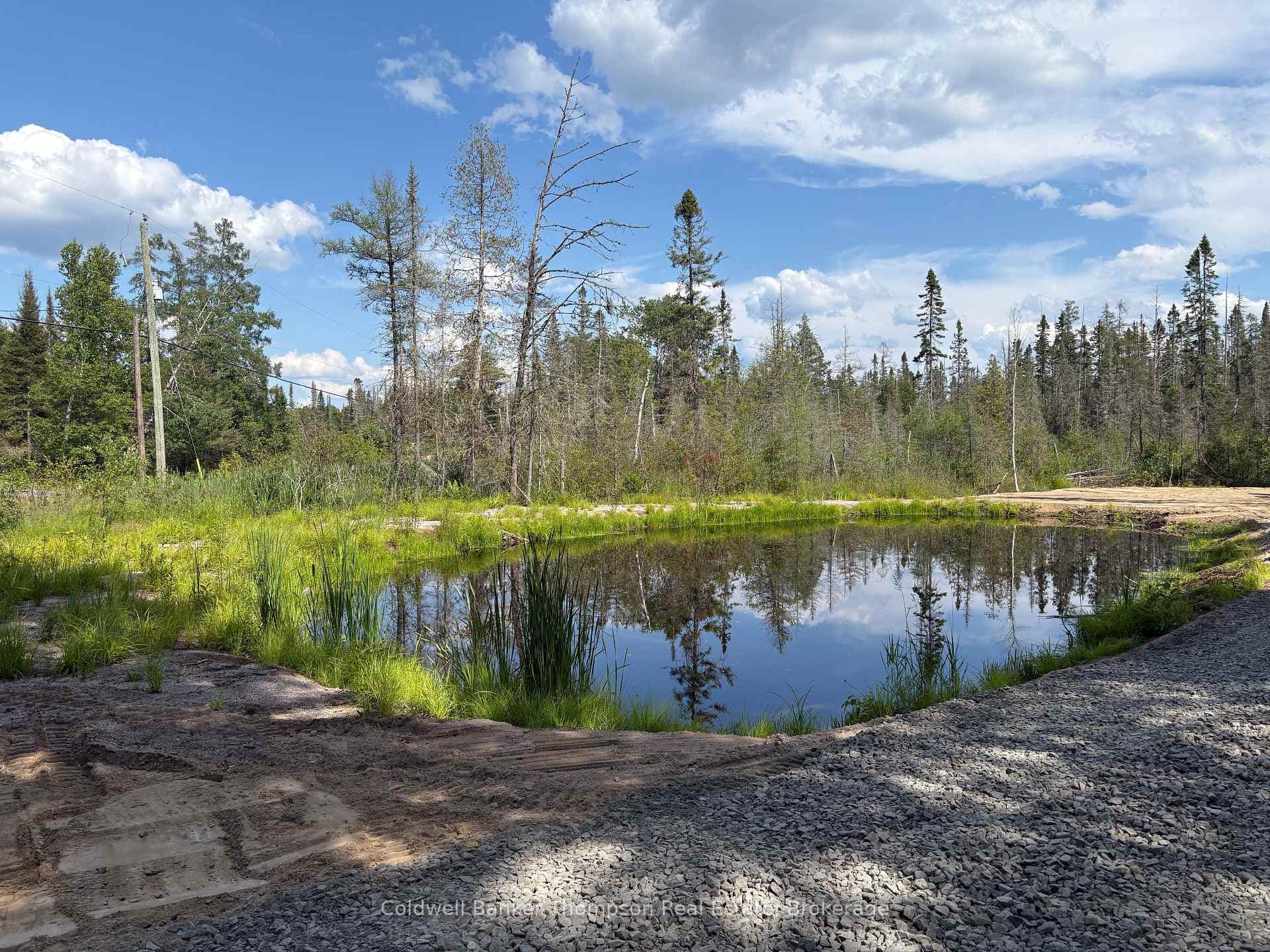 Man made pond.