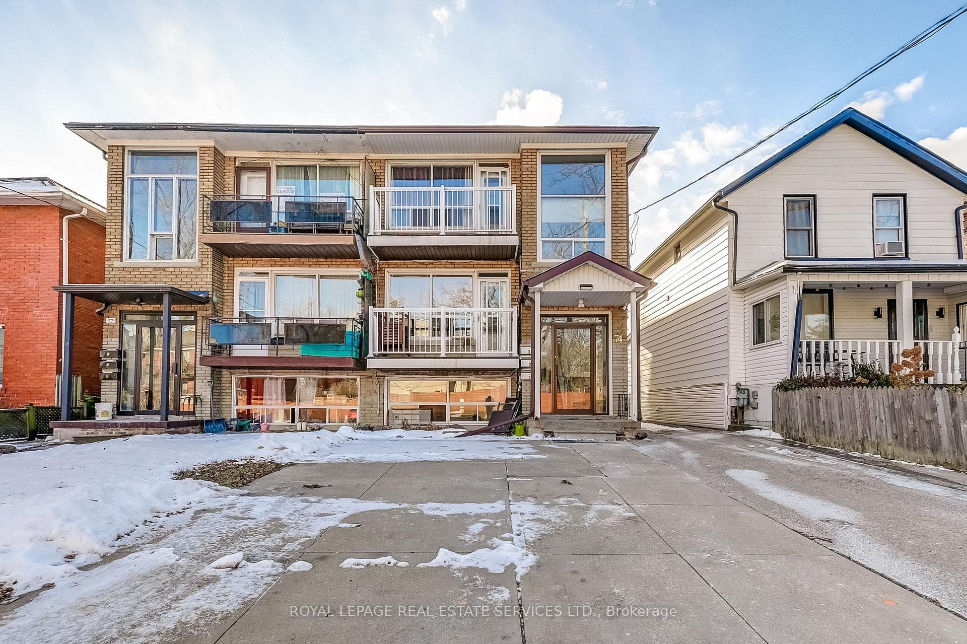 FRONT DOOR & FRONT PARKING PAD