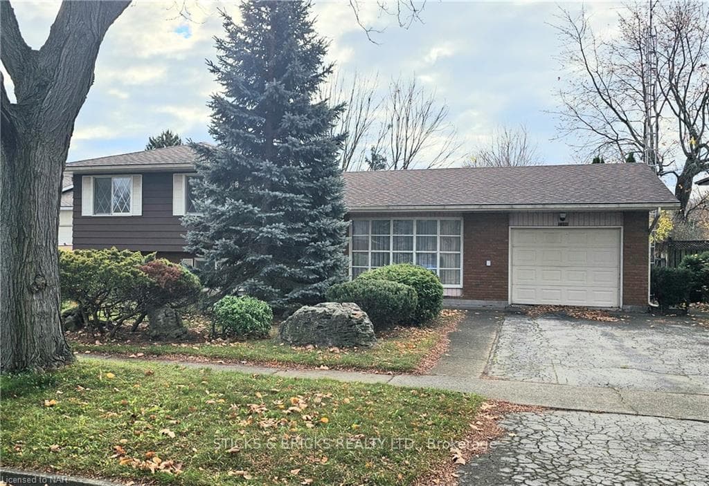 Split level home with a garage