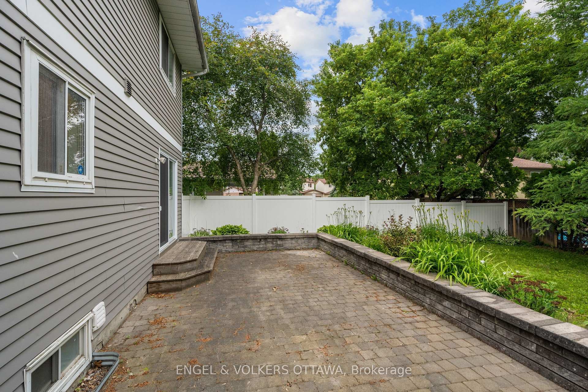 Patio in back yard
