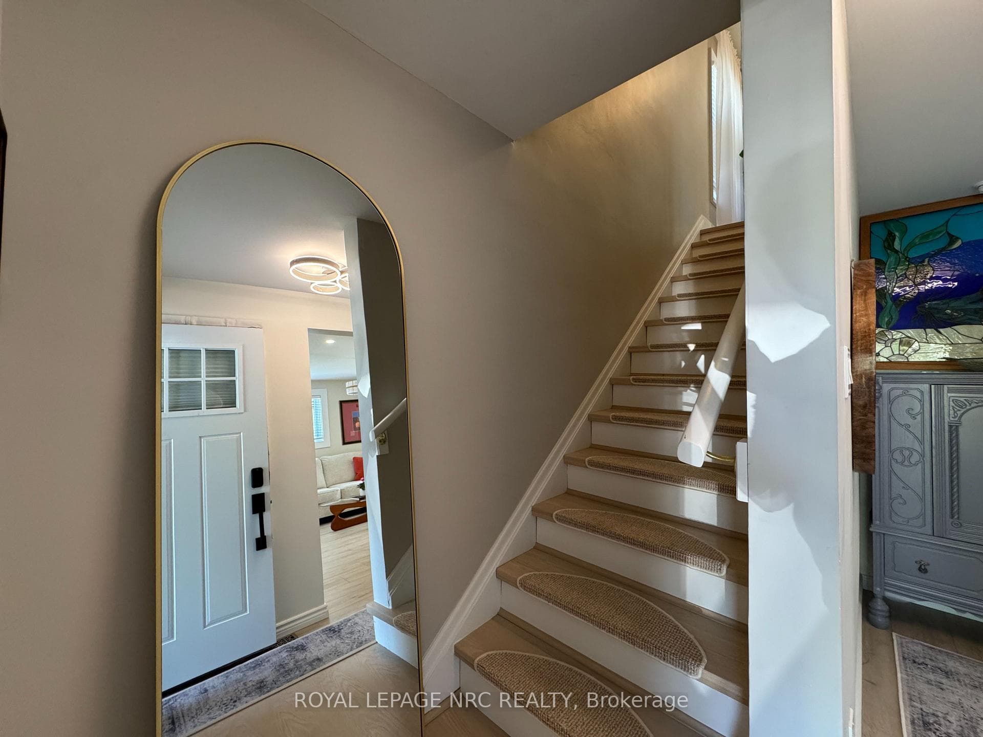 Stairway to upper level