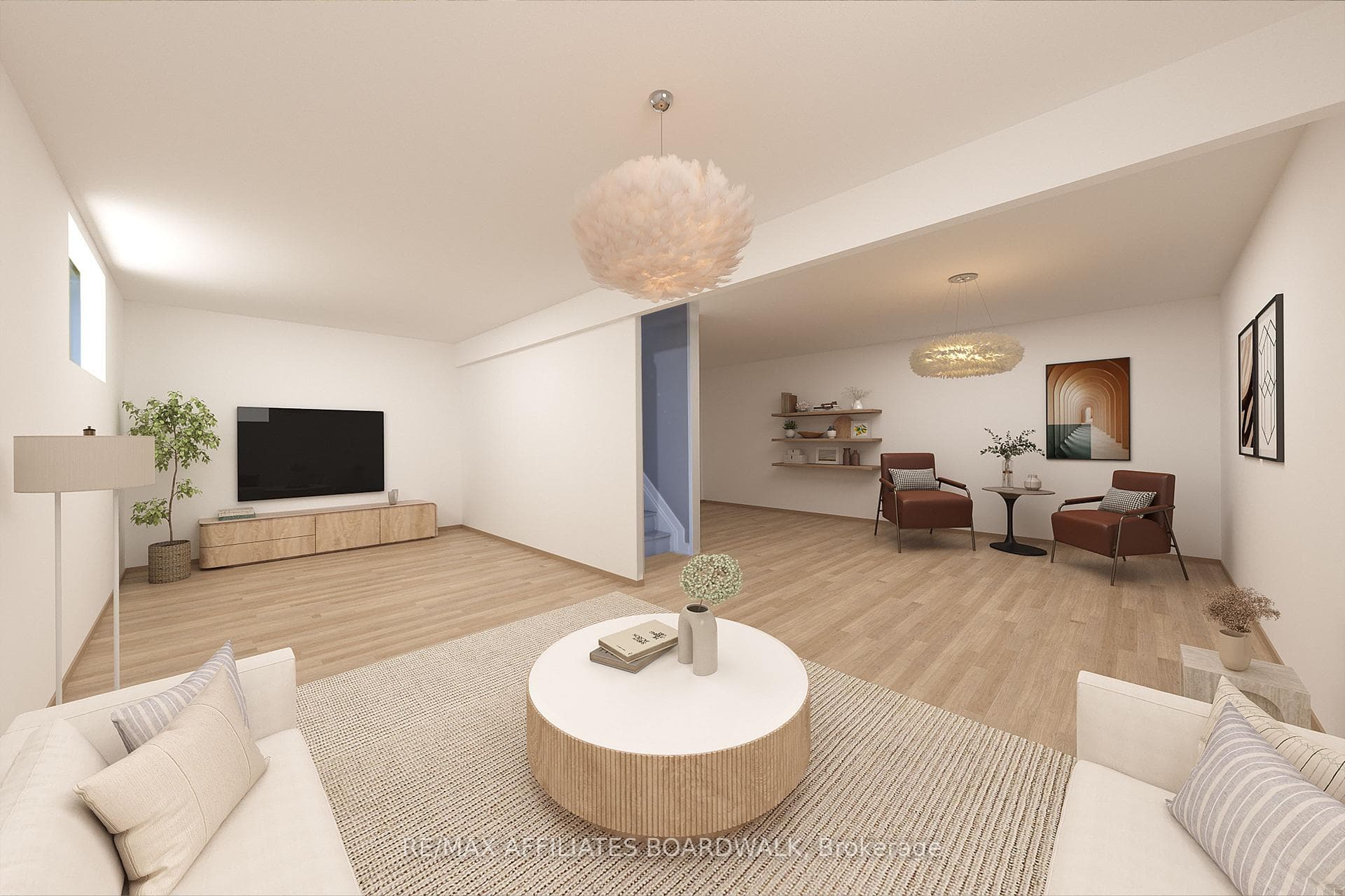 Virtual Staging - the basement is unfinished!