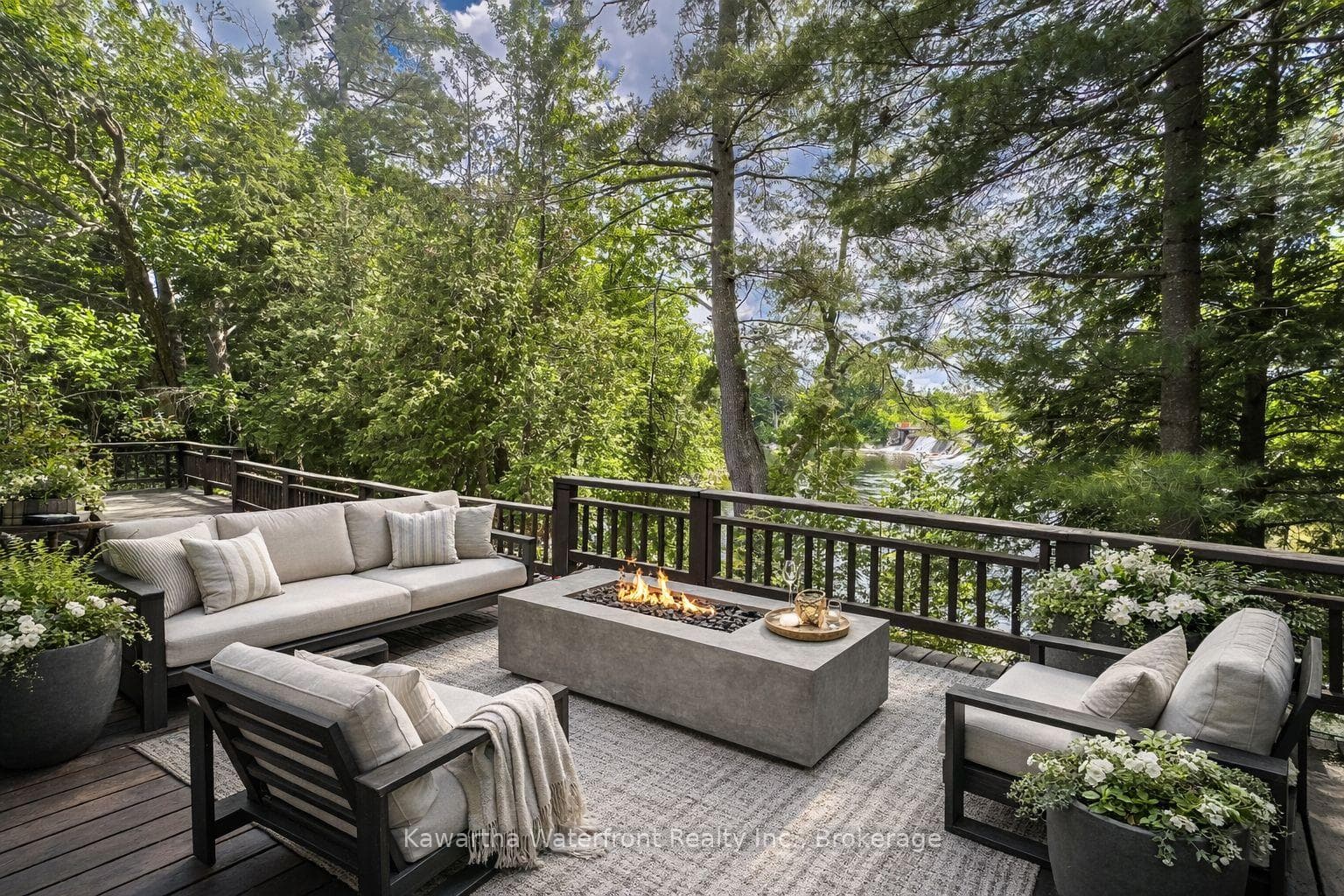Riverside Deck Virtually Staged