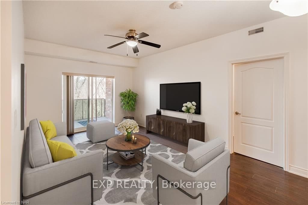 living room virtually staged