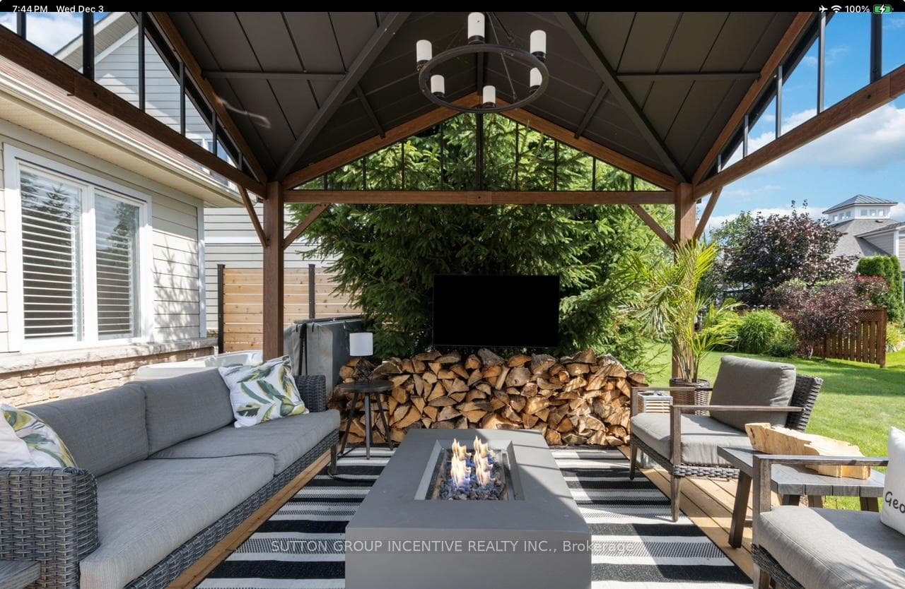 rear yard cabana area