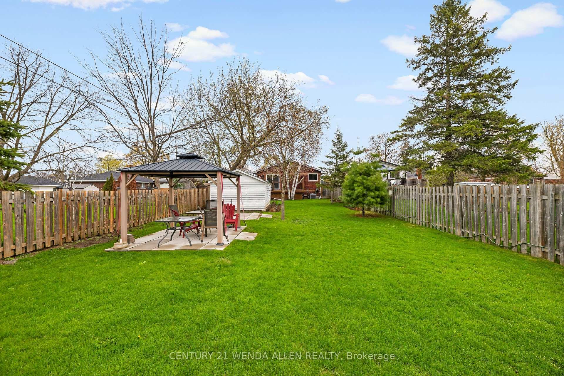 Large backyard