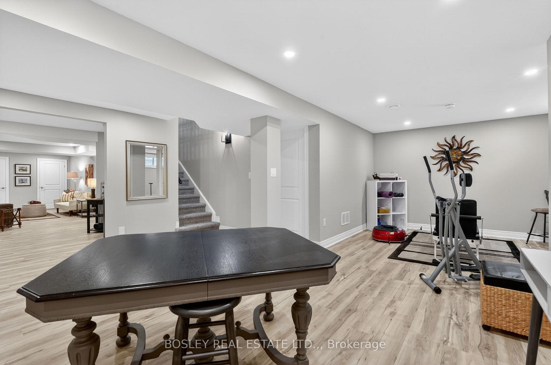 Lower level recreation room