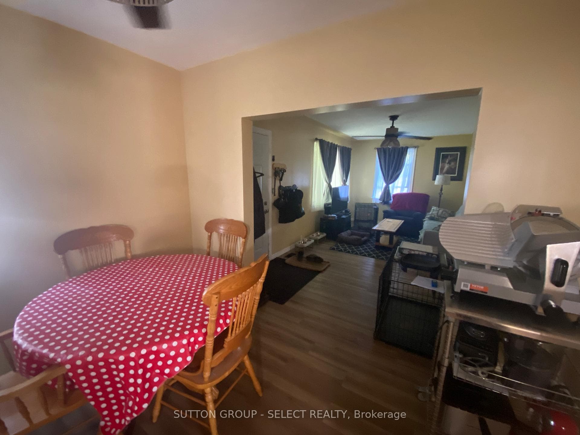Dining open to living are