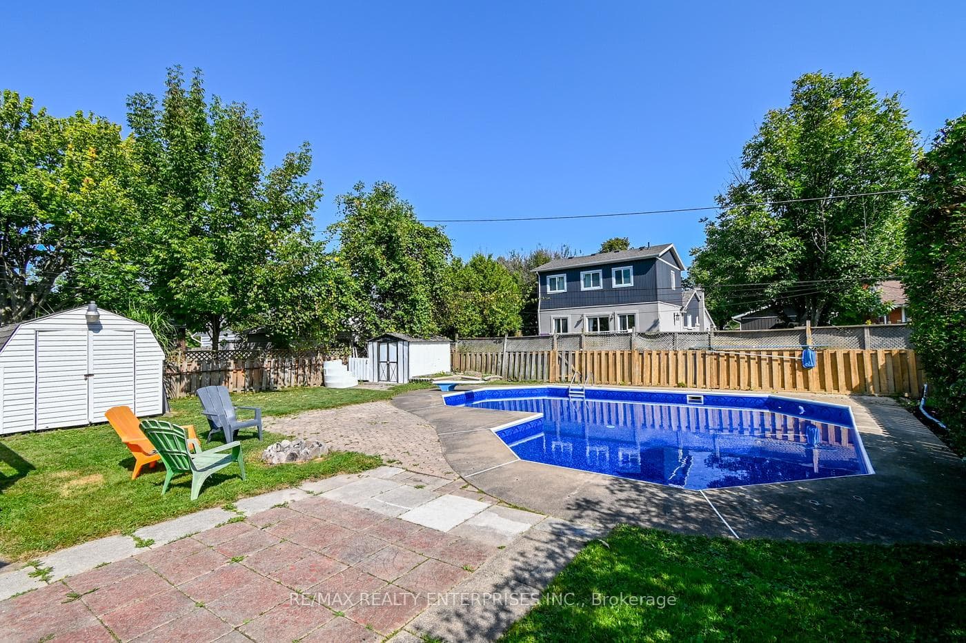 Oversized backyard is perfect for entertaining