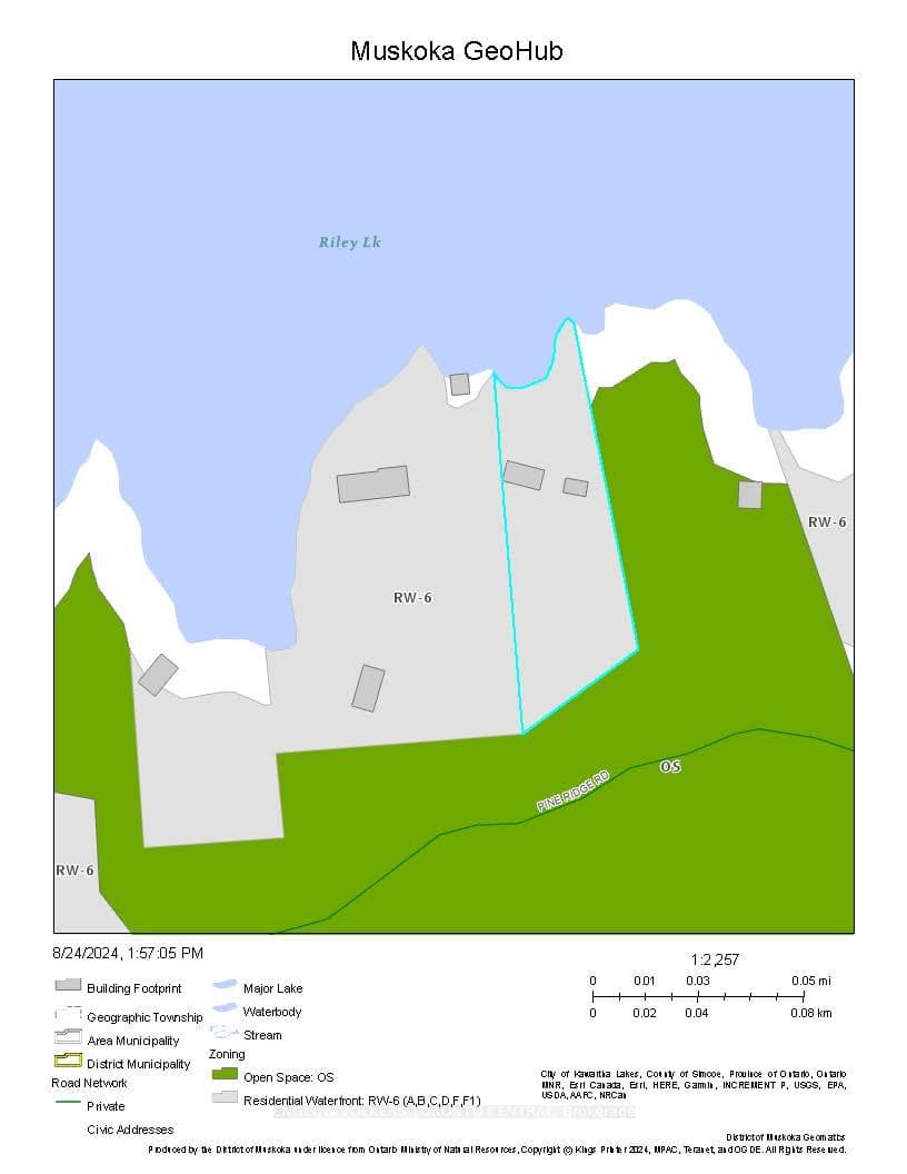 Crown land (green) to the East & South