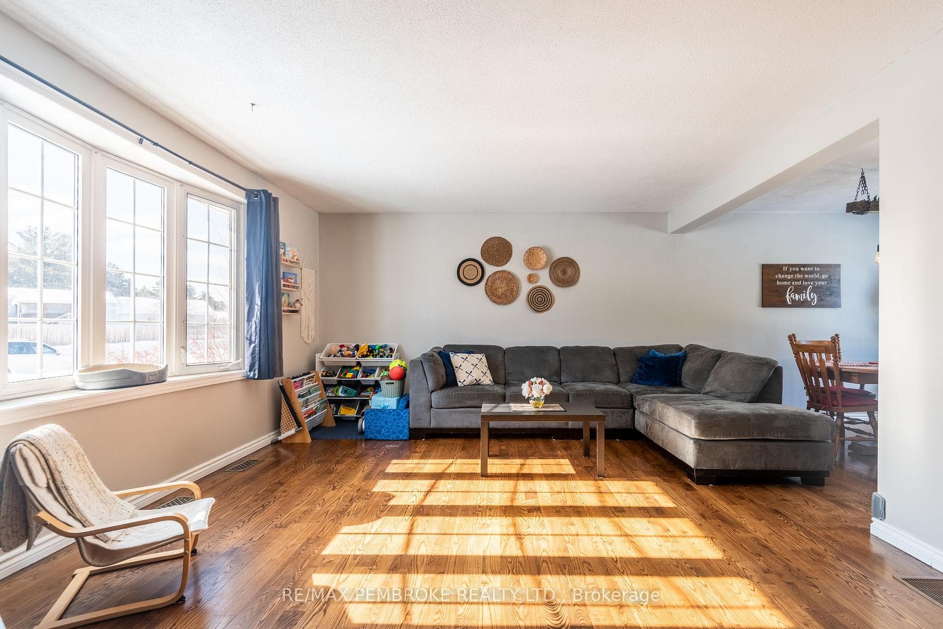 Living space flooded with natural light