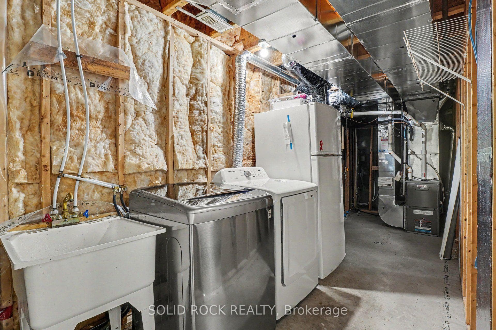 Lower level laundry / utility room