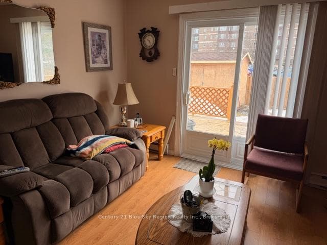main floor family room to deck