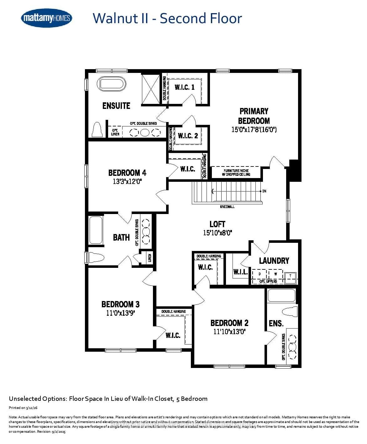 Lot#4347- 1040 Charolais Place-2nd Floor Plan
