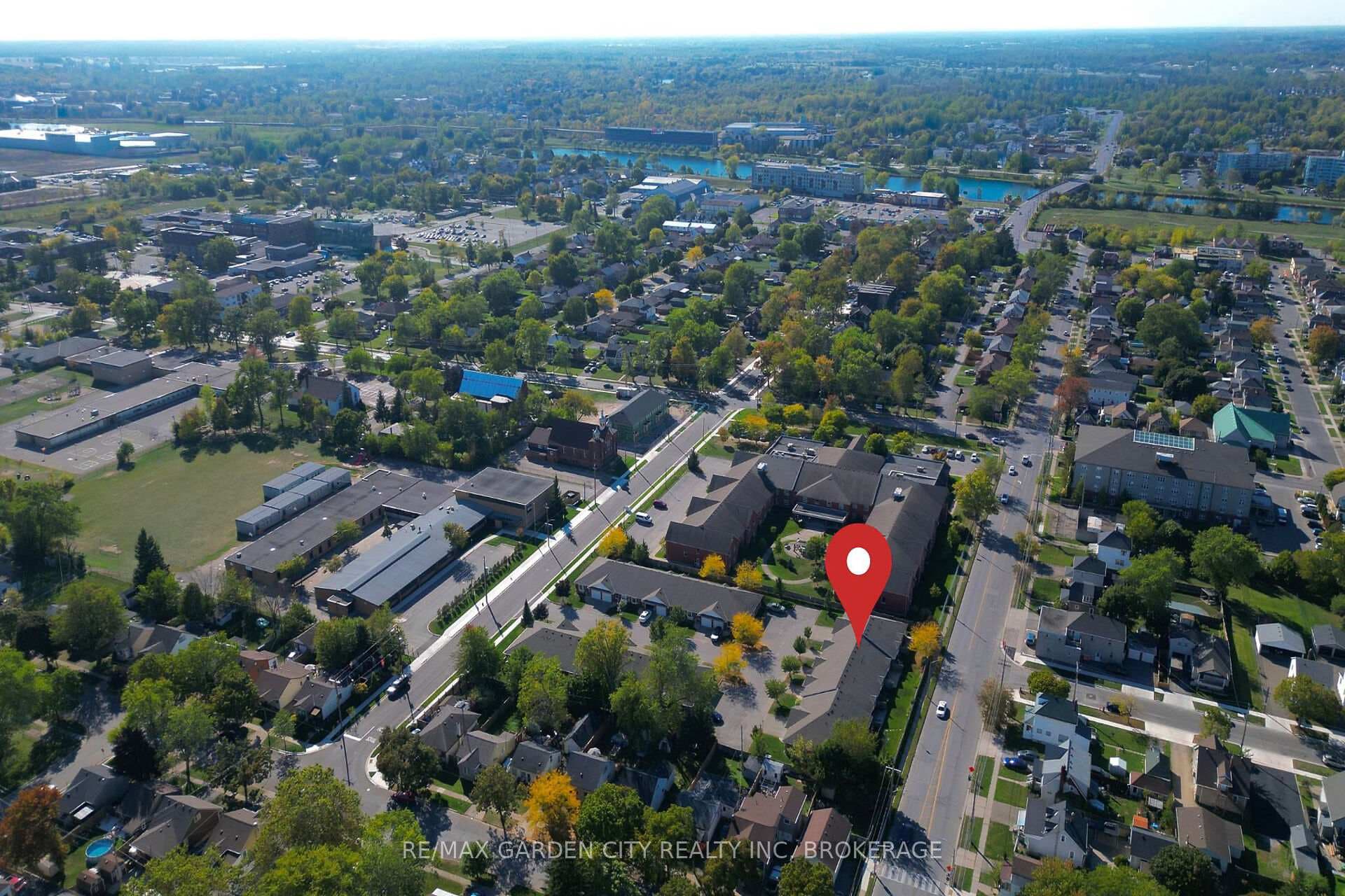 TOP OF PHOTO IS THE WELLAND CANAL