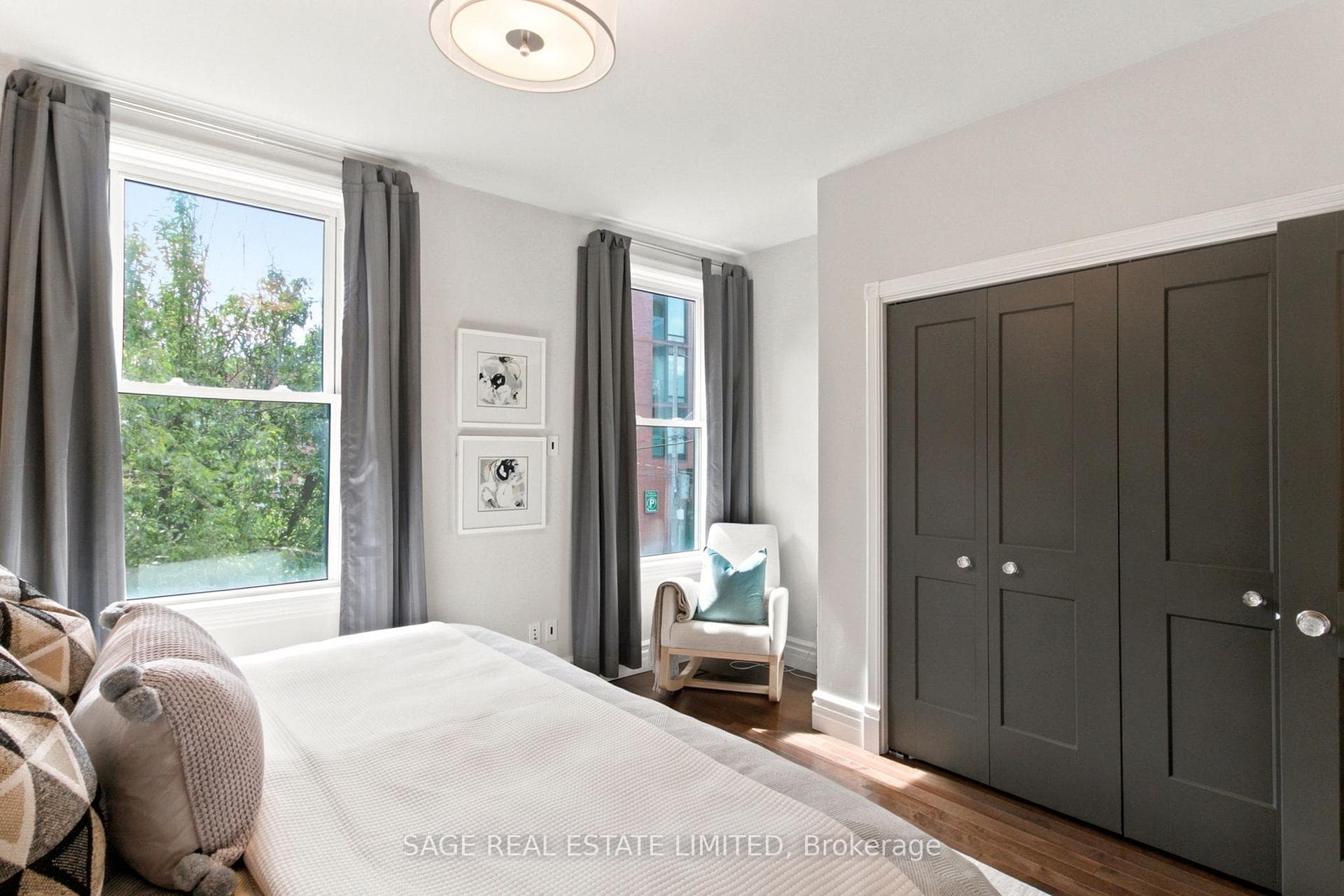 Primary Bedroom with Custom Closets