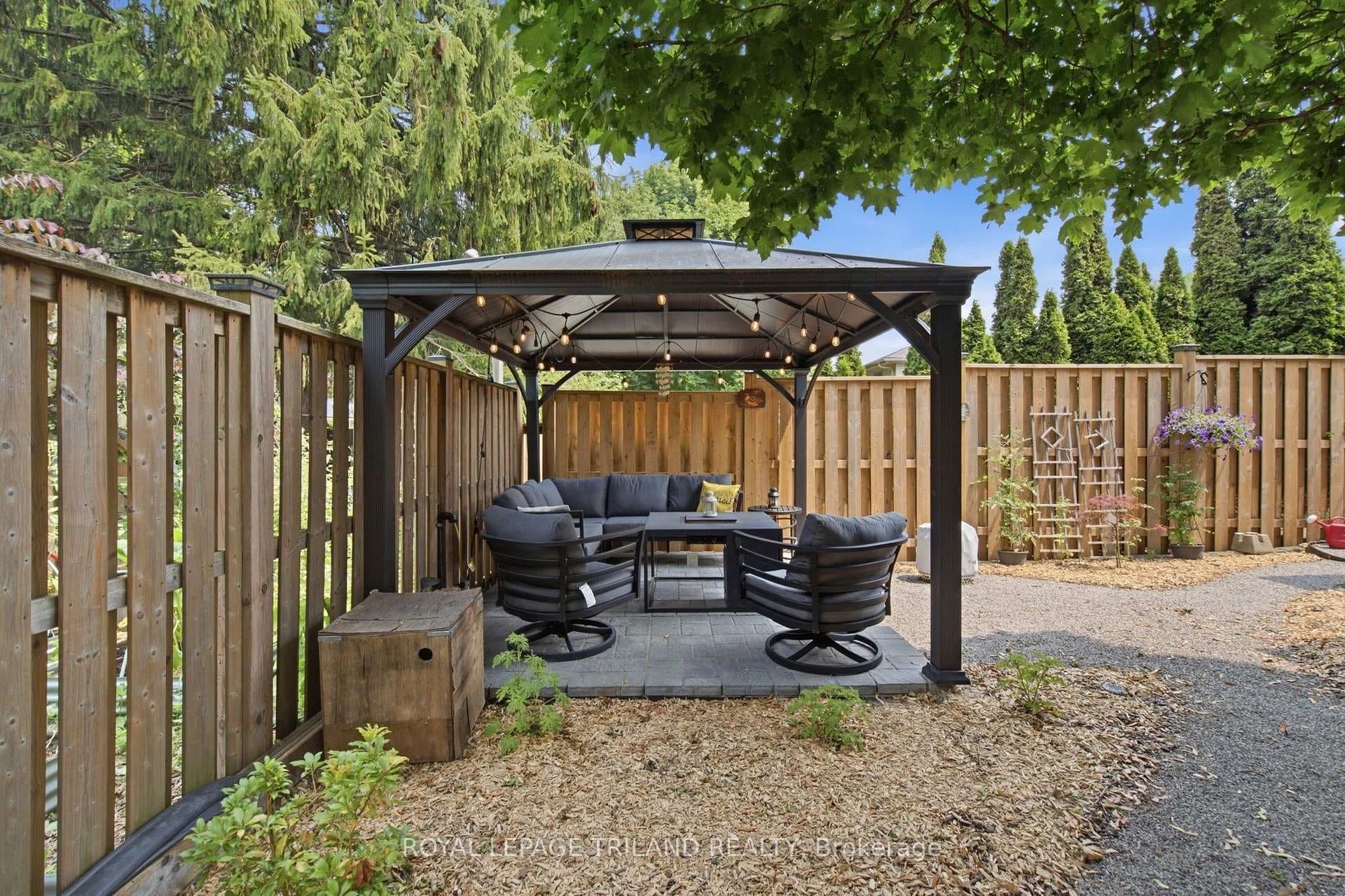 Back yard - gazebo