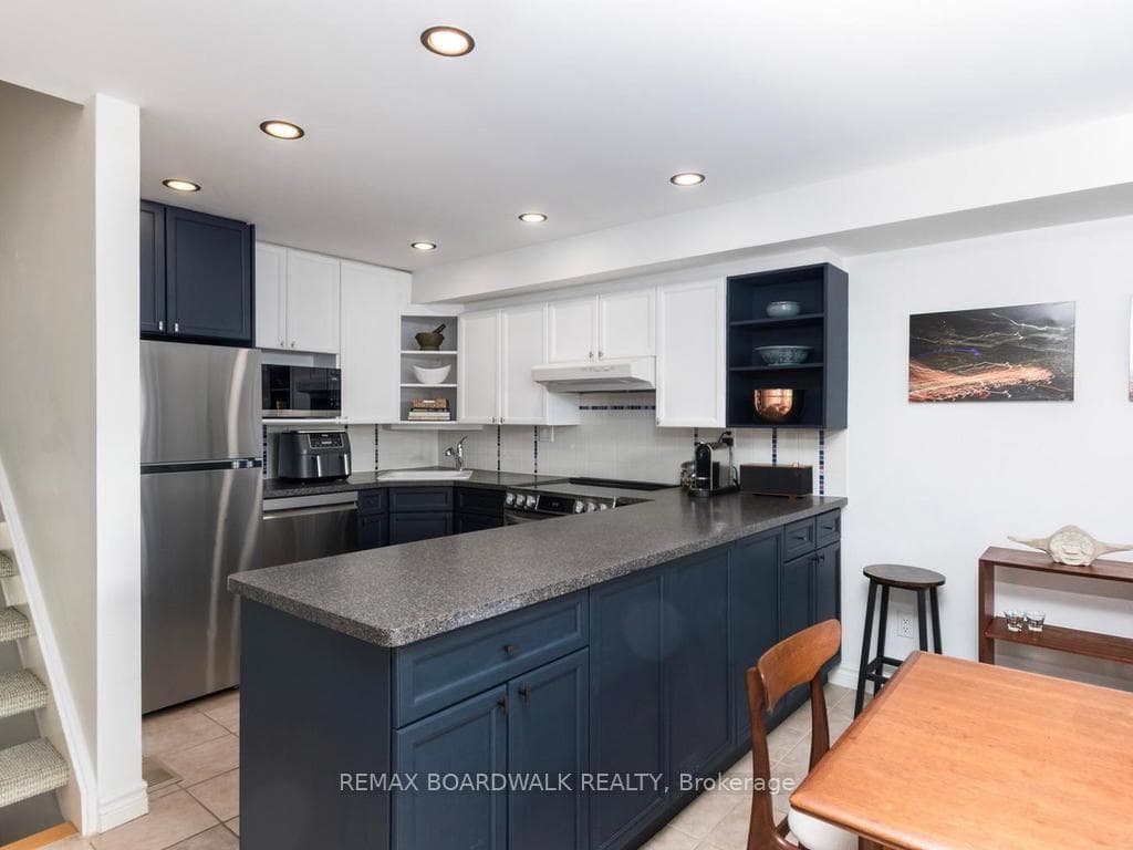 Stainless Steel Appliances in Kitchen