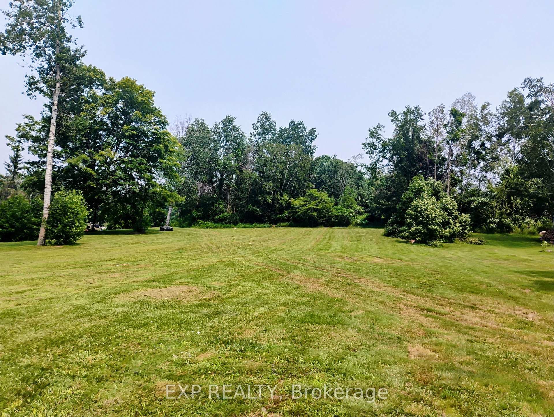 Greenspace that the lot backs onto.