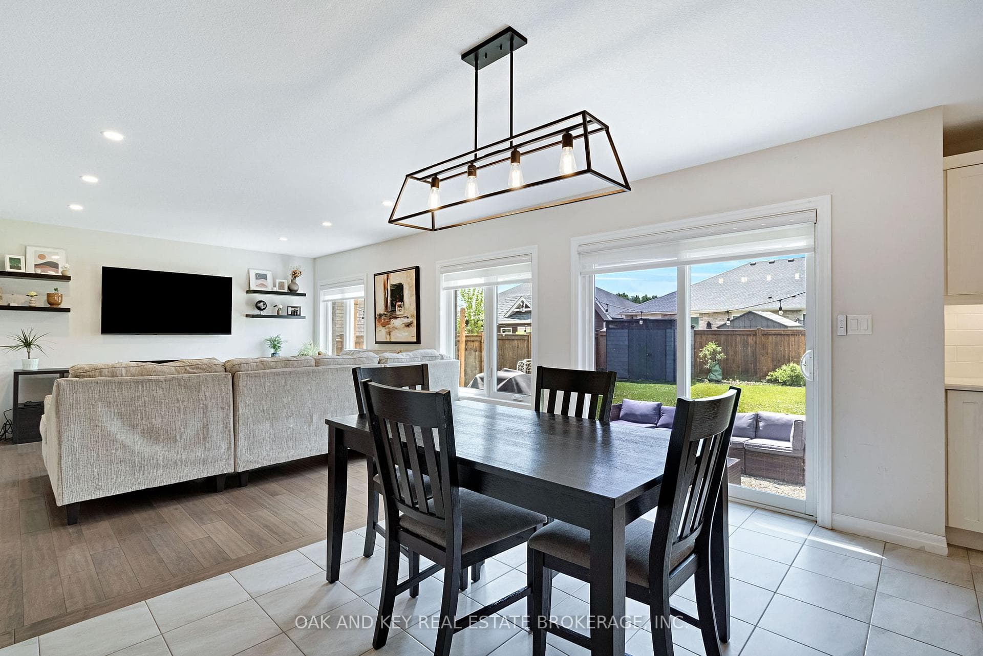 Open concept on main floor.